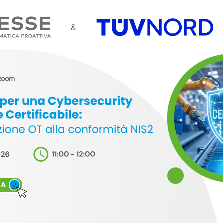 Roadmap per una Cybersecurity Industriale Certificabile: webinar con TÜV NORD Italia